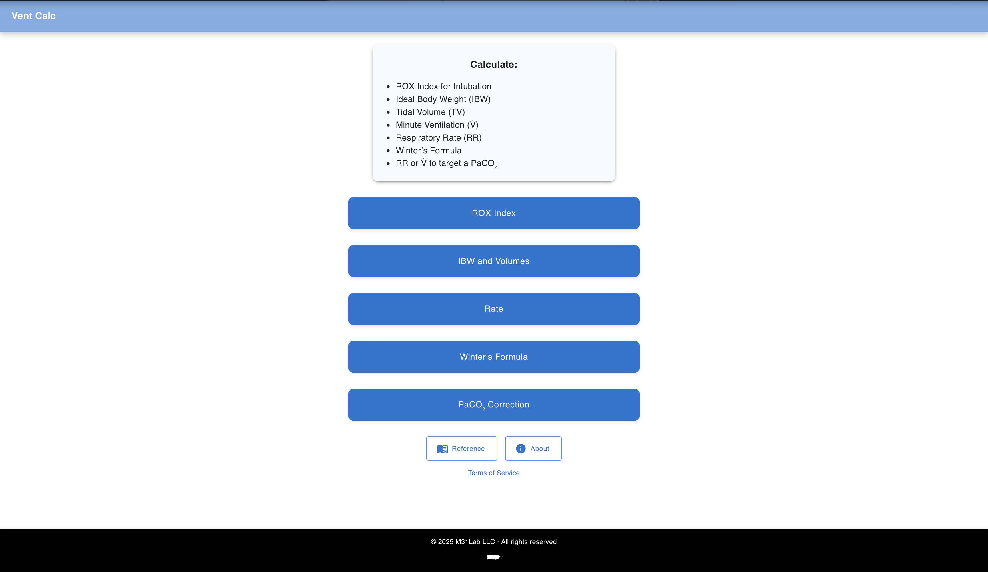 VentCalc screenshot